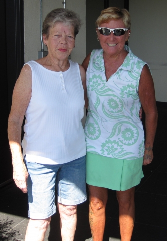 Donna McGuire Reeves(r) and friend