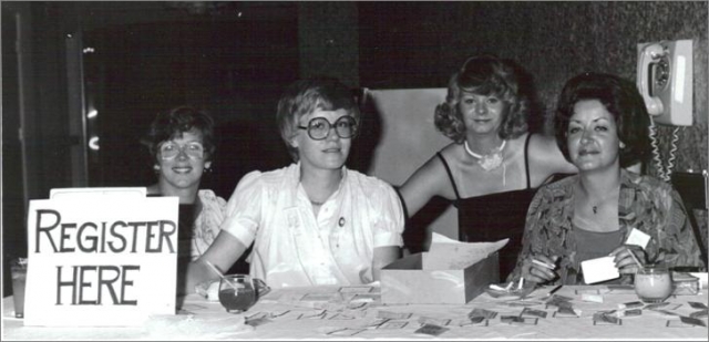 Nancy Massman, Pam Holman, Peggy Warrington and Linda Gallant